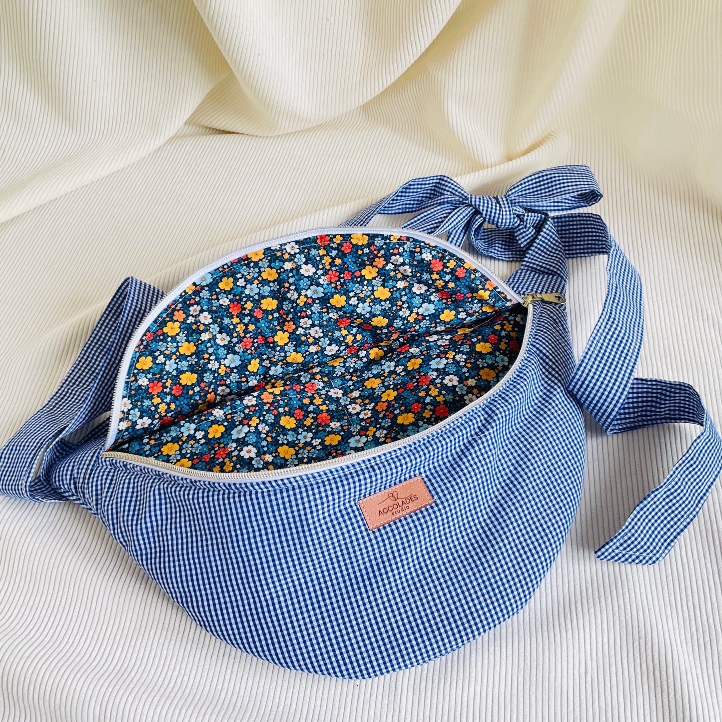 Sac banane boucle - Vichy