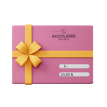 Carte-cadeau Accolades studio