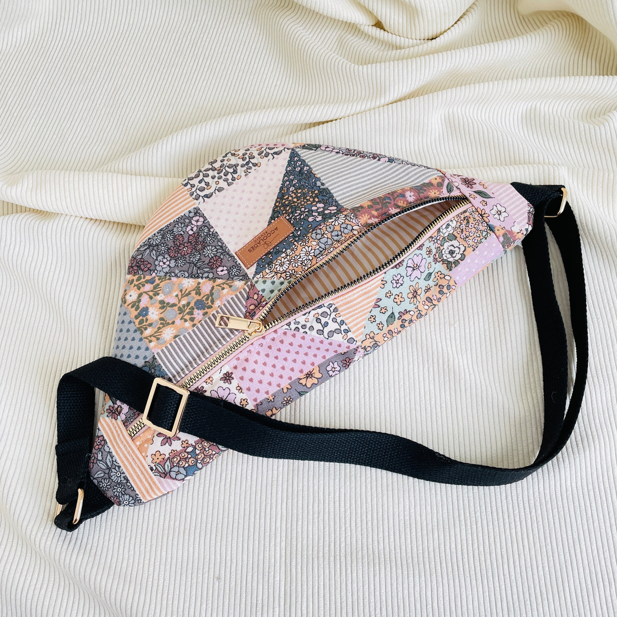 Sac banane - Patchwork printanier