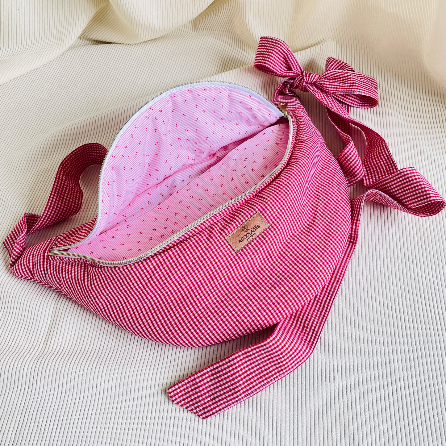 Sac banane boucle - Vichy